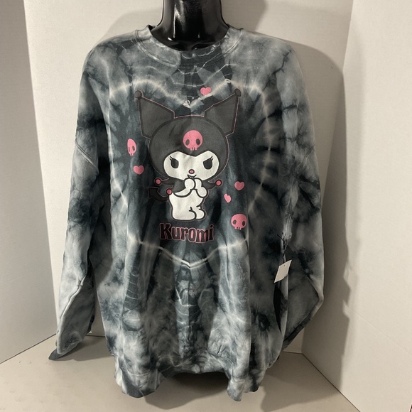 Sanrio Kuromi Pullover Tie Dye Crewneck Sweater Size Large - Picture 8 of 8